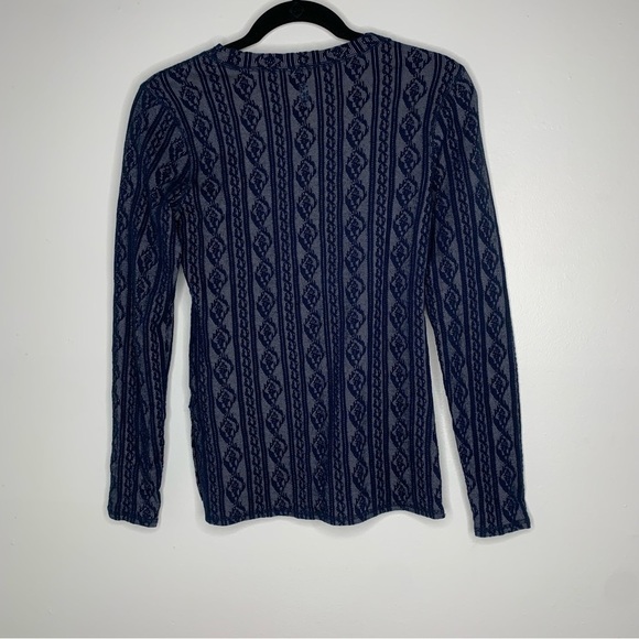 Free People Movement blissed out blue ribbed long sleeve top - Picture 7 of 12